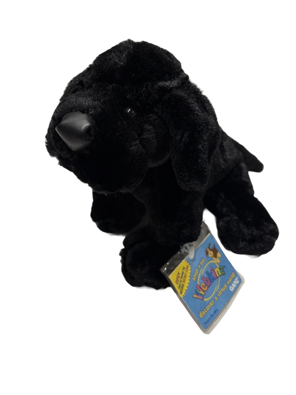 Webkinz Ganz Plush Black Lab Dog NWT